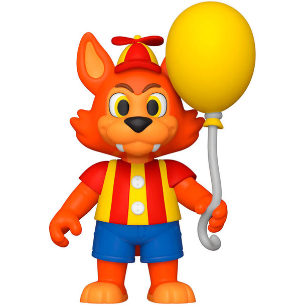 Vue latérale de la figurine Balloon Foxy 12,5cm exclusive FUNKO, mettant en valeur ses couleurs et finitions