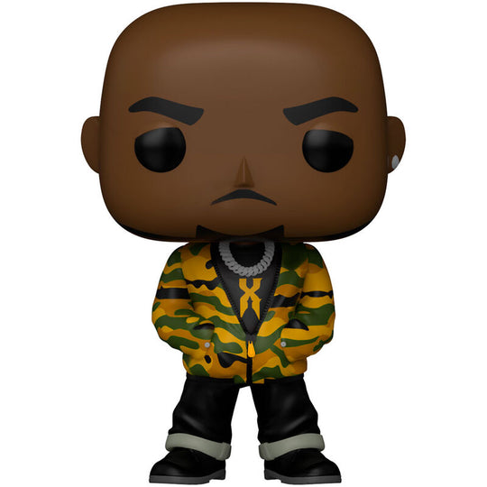 Détail de la figurine Funko POP Rocks DMX montrant les caractéristiques uniques et le design soigné