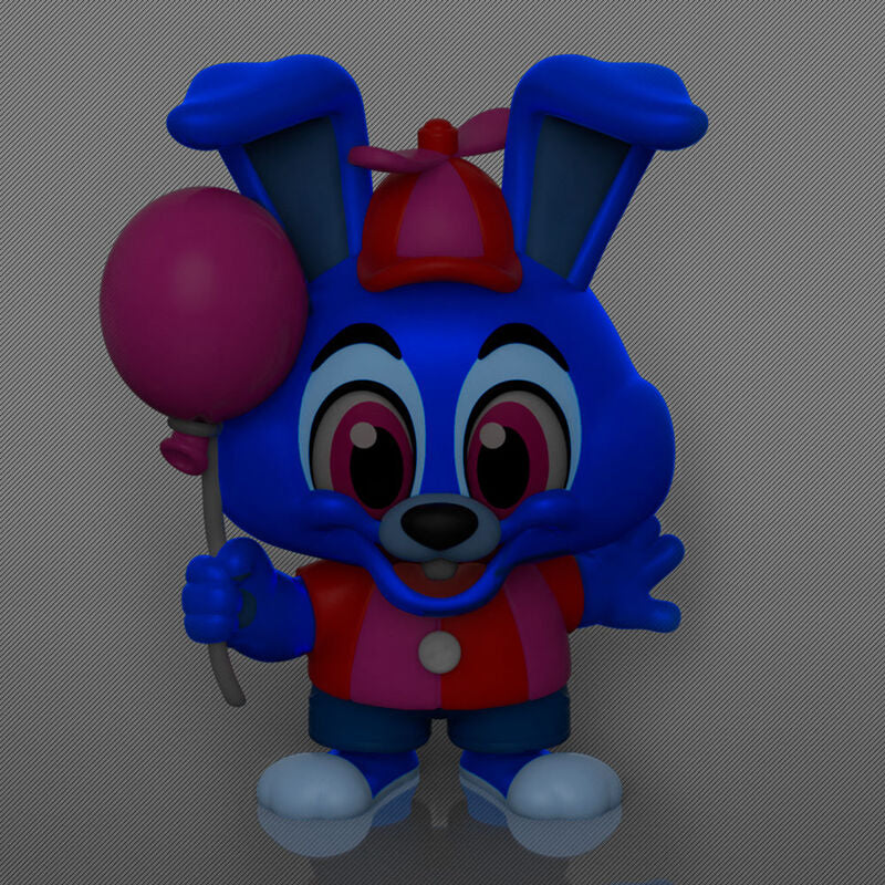Vue rapprochée d'une figurine Mystery Minis Five Nights at Freddy's avec textures précises et finition soignée