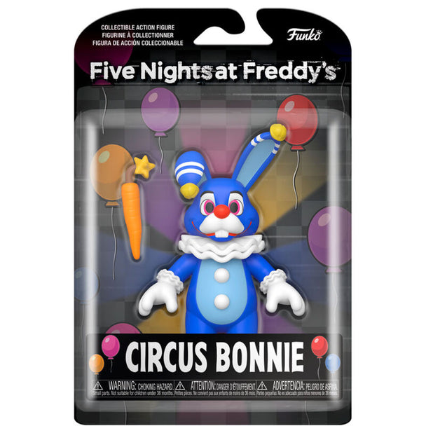 Vue latérale de la figurine Funko Circus Bonnie 12,5 cm, personnage emblématique de Five Nights at Freddy's avec finition soignée