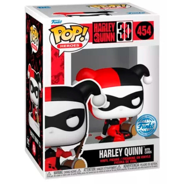 Figurine Funko POP Harley Quinn exclusive DC Comics en vinyle de 9 cm dans sa boîte fenêtre