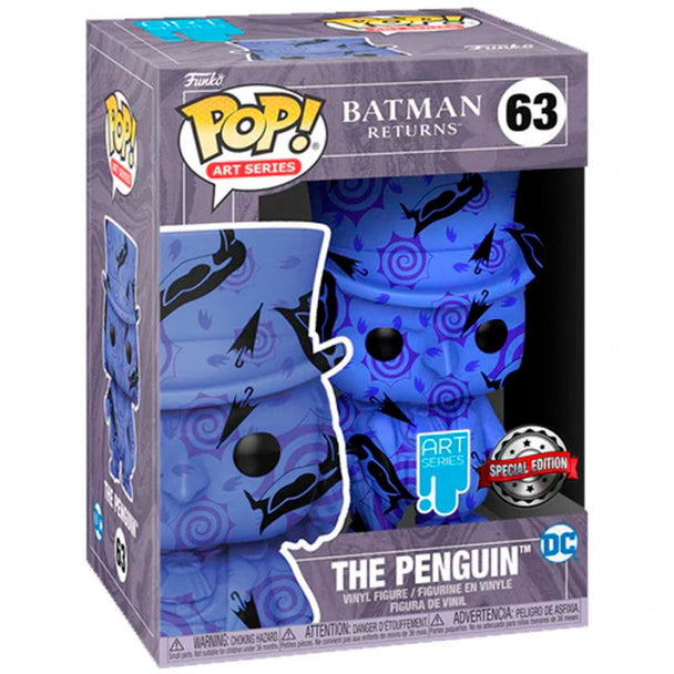 Figurine Funko POP Batman Return The Penguin Artist exclusive de 9 cm dans boîte vitrine transparente