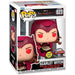 Figurine Funko POP exclusive de Scarlet Witch de Wanda Vision mesurant 9 cm dans sa boîte cadeau avec fenêtre