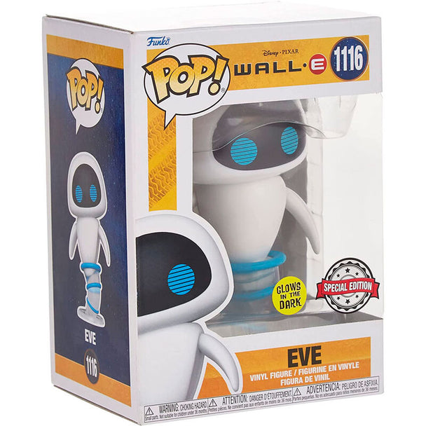 Figurine Funko POP exclusive Wall-E de Disney Pixar en vinyle de 9 cm avec boîte cadeau à fenêtre