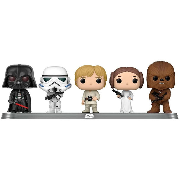 Vue rapprochée des figurines Funko POP Star Wars Classics exclusives, mettant en avant les détails et la qualité du design.