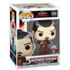 Vue rapprochée de la figurine Funko POP Doctor Strange exclusive montrant les détails du costume et des accessoires