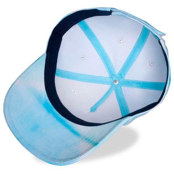 Profil latéral gauche de la casquette Dragapult montrant la structure en polyester et coton