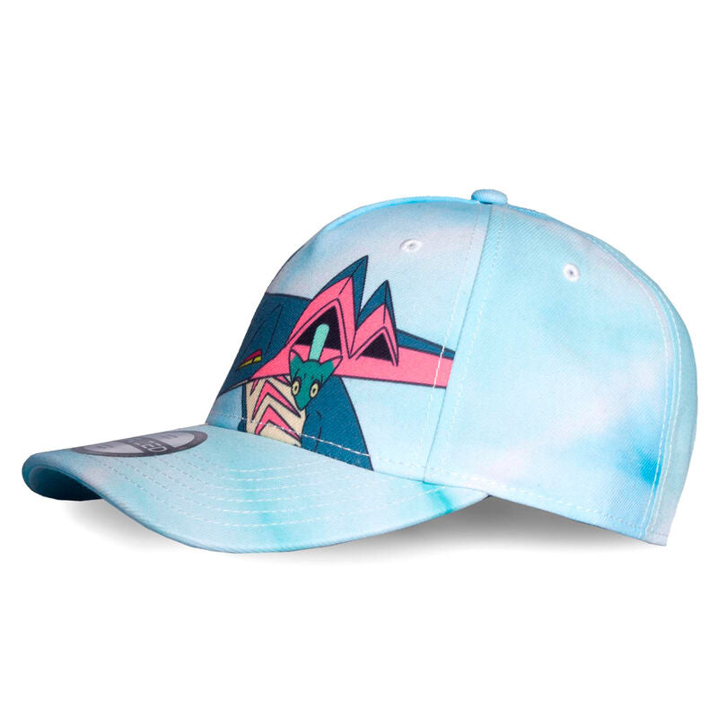 Détail du logo Dragapult brodé sur la casquette DIFUZED en gros plan