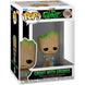 Figurine Funko POP Marvel Groot avec Grunds en vinyle de 9 cm dans sa boîte vitrine transparente