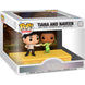 Figurine Funko POP Tiana et Naveen édition Disney 100th Anniversary vue de face avec détails colorés