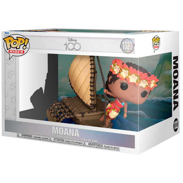 Figurine POP Moana édition Disney 100th Anniversary par FUNKO, vue avant détaillée avec couleurs vives