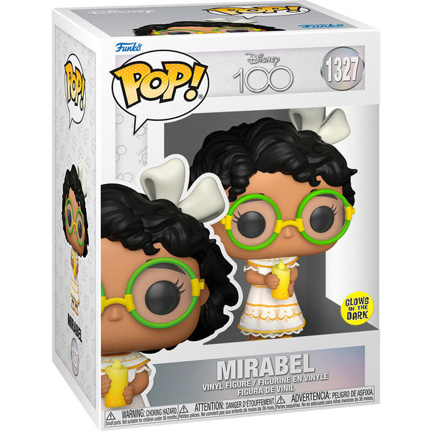 Figurine Funko POP Mirabel Disney 100ème anniversaire en vinyle de 9 cm dans sa boîte vitrine transparente