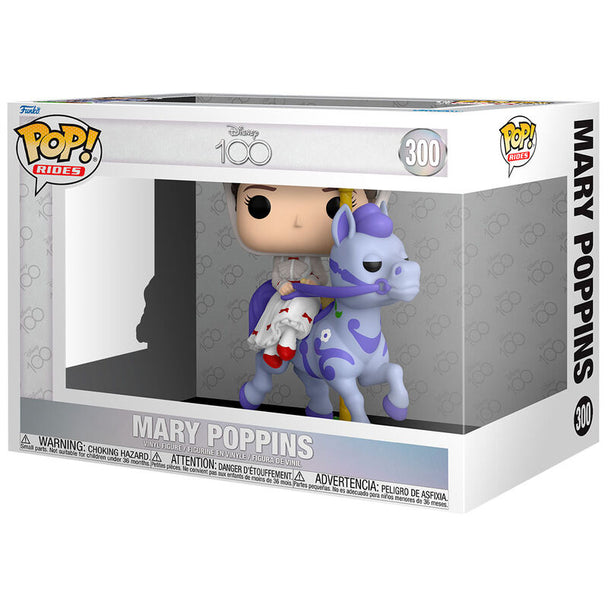 Figurine Funko POP Mary Poppins édition Disney 100e anniversaire vue de face, haute de 14 cm avec détails colorés