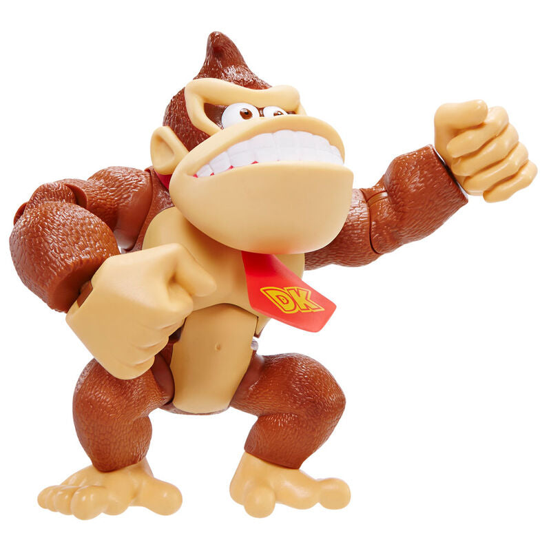 Vue latérale de la figurine Donkey Kong montrant les articulations et les détails réalistes