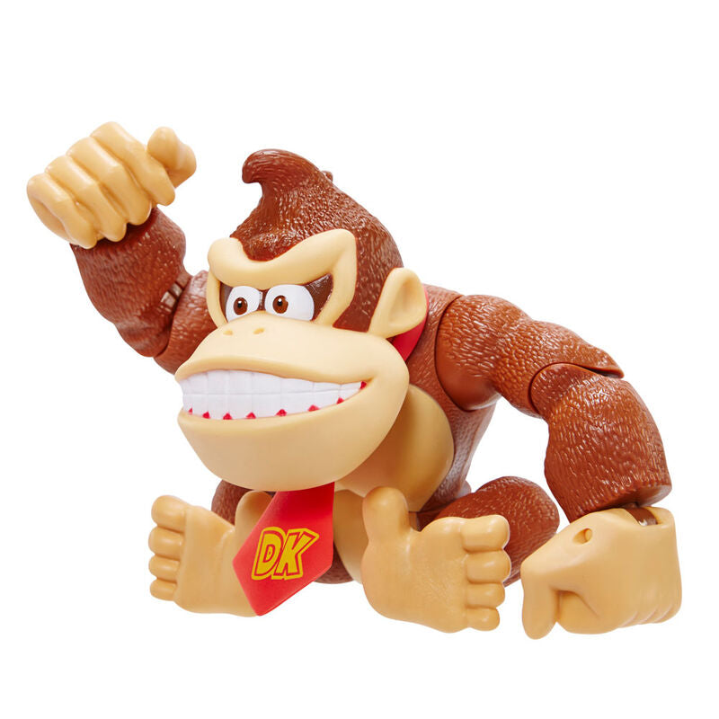 Photo de la figurine Donkey Kong en action avec ses fonctions activées pour un effet dynamique