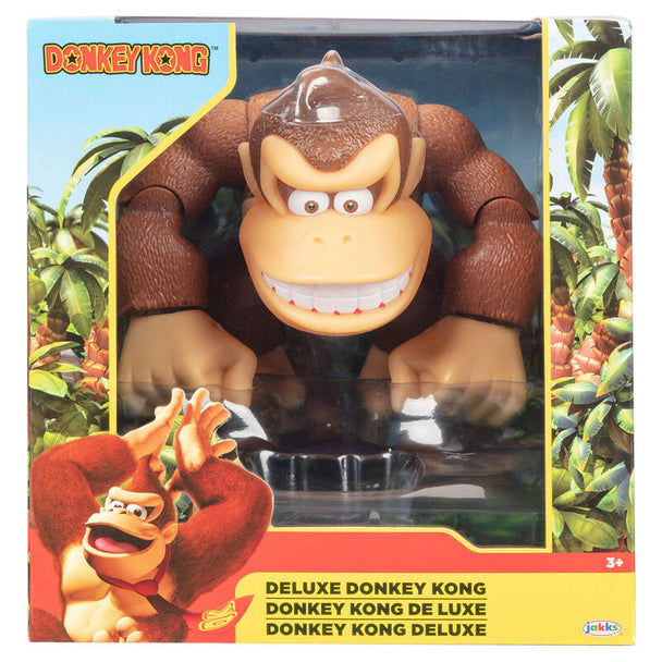 Figurine Donkey Kong de JAKKS PACIFIC vue de face avec détails colorés et finition soignée