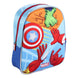 Sac à dos Marvel Avengers 3D lumineux de face avec logo CERDÁ et détails colorés pour enfant