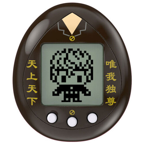 Tamagotchi Tokyo Revengers Tokkofuku avec écran affichant un mini-jeu de course de motos inspiré de la série animée.