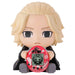 Packaging officiel BANDAI de la figurine Tokyo Revengers Hugmy Tamagotchi Manjiro Sano avec illustrations colorées