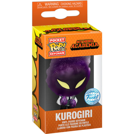 Porte-clés Pocket POP Kurogiri My Hero Academia exclusif Funko, vue de face avec détails du personnage