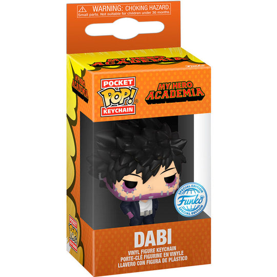 Porte-clés FUNKO Pocket POP Kurogiri de My Hero Academia, vue de face avec détails du personnage
