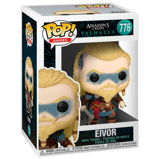Boîte vitrine de la figurine Funko POP Eivor Assassin's Creed, idéale pour collection