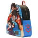 Gros plan sur les accessoires en métal doré robustes du sac à dos Dragon Ball Z Loungefly