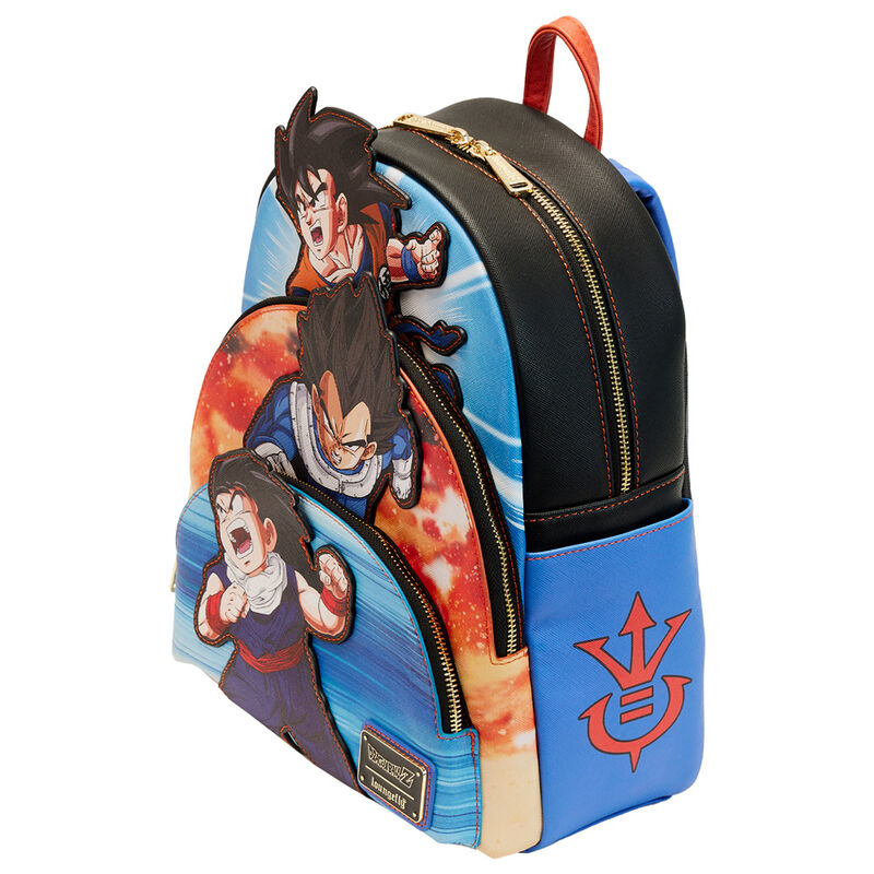 Photo des bretelles ajustables confortables du sac à dos Dragon Ball Z Trio Loungefly