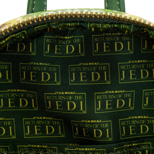Intérieur du sac à dos avec doublure assortie mettant en valeur la qualité de fabrication Loungefly