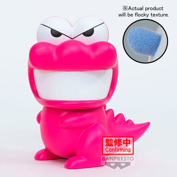 Figurine fluffy puffy Waniyamasan de Crayon Shinchan vue de face, hauteur 10 cm, design détaillé
