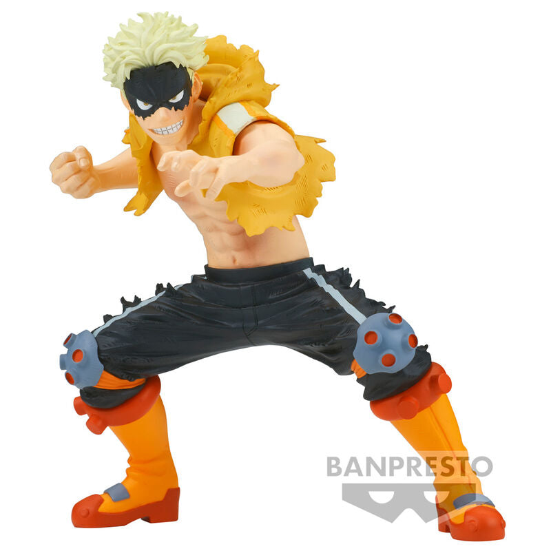 Figurine Taishiro Toyomitsu de 15cm de la série My Hero Academia par BANPRESTO, vue de face avec détails soignés.