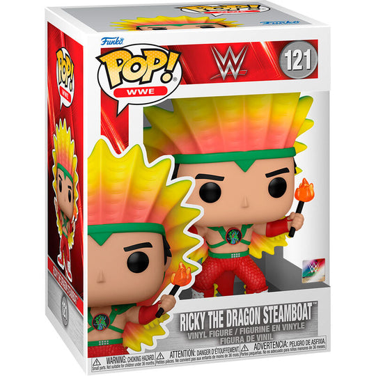 Figurine Funko POP WWE Ricky Steamboat en vinyle de 12 cm avec détails précis et couleurs vives