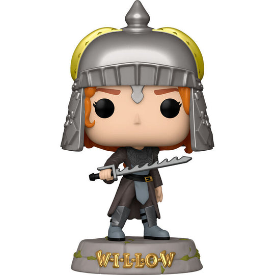 Zoom sur les détails de la figurine Funko POP Willow Sorsha montrant les couleurs et le design précis