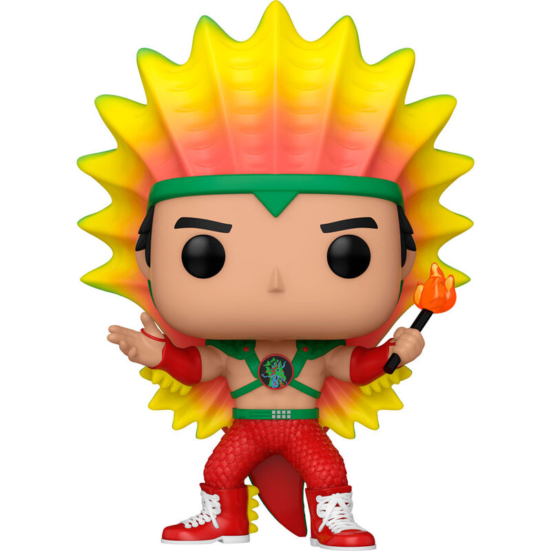 Boîte vitrine transparente contenant la figurine Funko POP WWE Ricky Steamboat, idéale pour collection