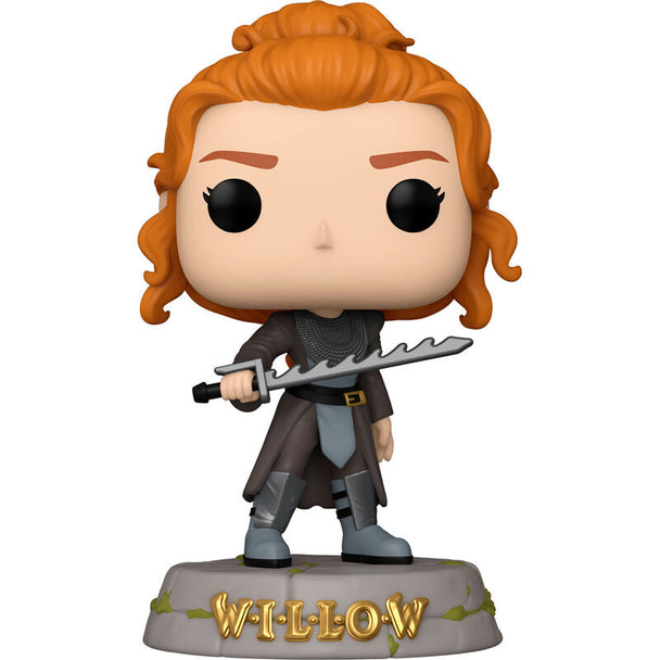 Vue rapprochée de la figurine Willow Sorsha Funko POP avec détails précis et couleurs vives