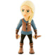Profil latéral de la figurine Ciri MINIX montrant la posture dynamique et la qualité des finitions