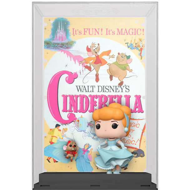Figurine POP Funko Cendrillon en robe bleue édition 100e anniversaire Disney vue de face