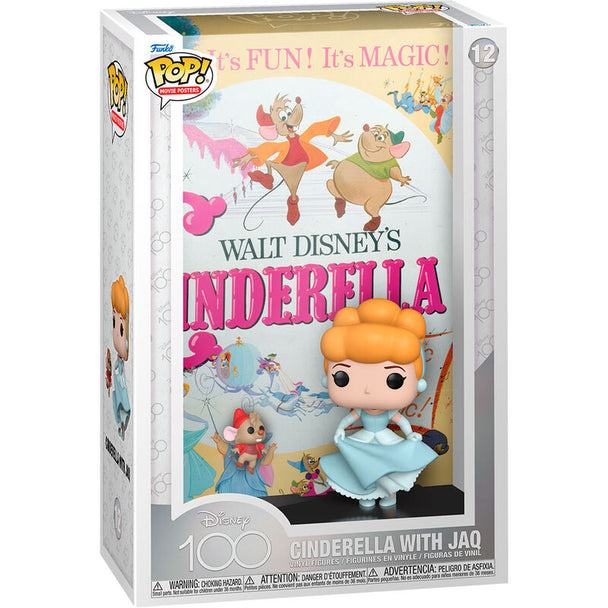 Packaging de la figurine POP Funko Disney Cendrillon avec logo 100th Anniversary visible