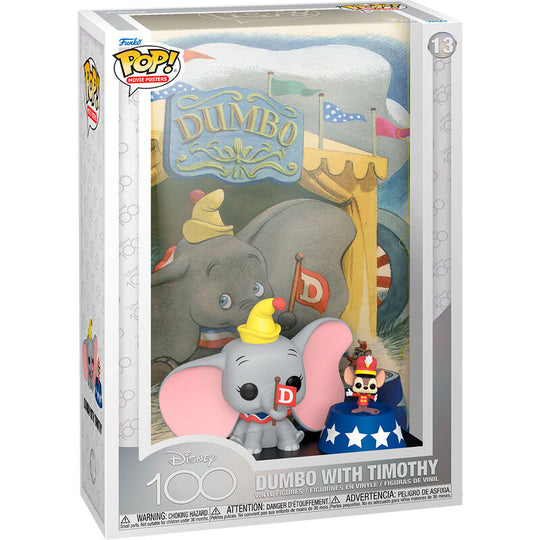 Figurine Funko POP Dumbo édition 100e anniversaire Disney vue de face avec couleurs vives.