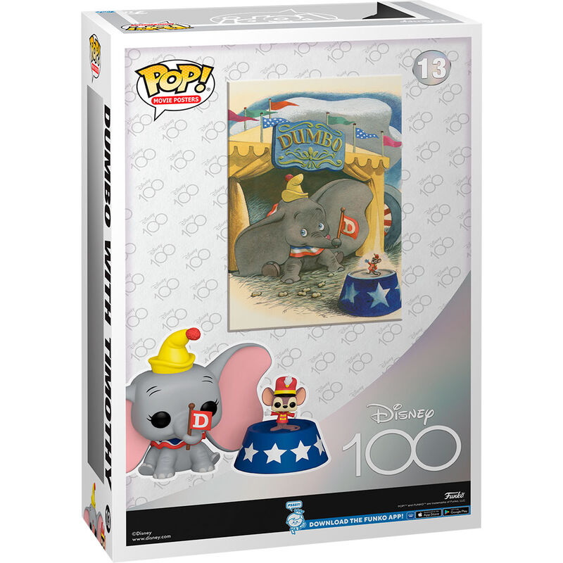 Packaging collector de la figurine Dumbo Funko POP pour le 100e anniversaire Disney.