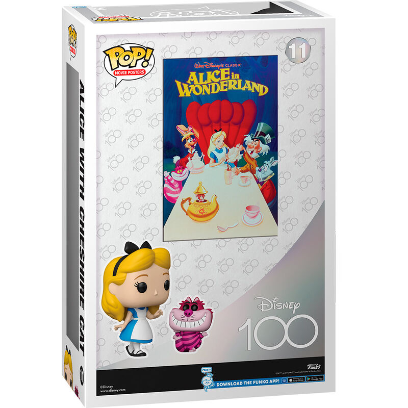 Packaging officiel de la figurine POP Disney Alice au Pays des Merveilles 100e anniversaire FUNKO