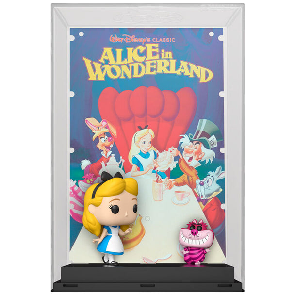 Zoom sur les détails colorés de la figurine POP Alice au Pays des Merveilles édition collector FUNKO