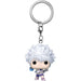 Vue d'ensemble du porte-clés Funko Pocket POP Hunter X Hunter Killua Zoldyck suspendu à un anneau métallique