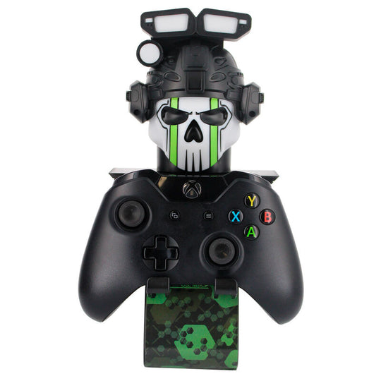 Support de charge avec éclairage LED allumé dans une pièce sombre