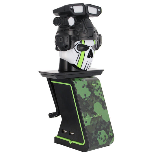 Support de charge Call of Duty avec décor comic book visible sur la colonne