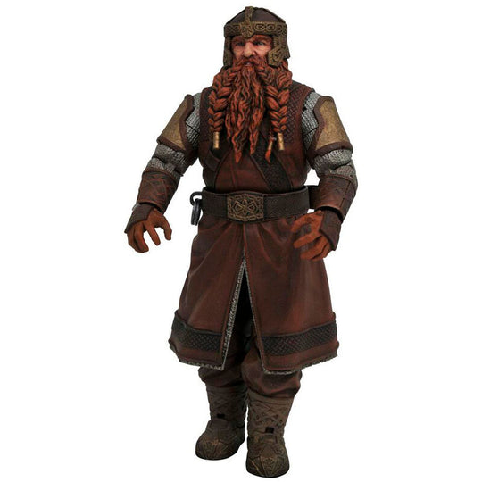 Figurine articulée de Gimli 18cm de DIAMOND SELECT détaillant l'armure et la hache