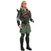 Figurine Legolas articulée de 18 cm de hauteur vue de face avec arc prêt à tirer