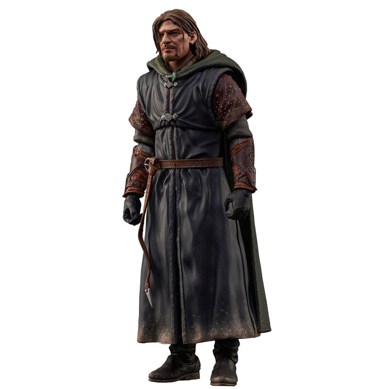 Figurine articulée Boromir Deluxe 18cm de face avec armure détaillée et épée