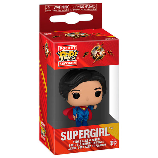 Porte-clés FUNKO Pocket POP représentant Flash de DC Comics, figurine miniature détaillée