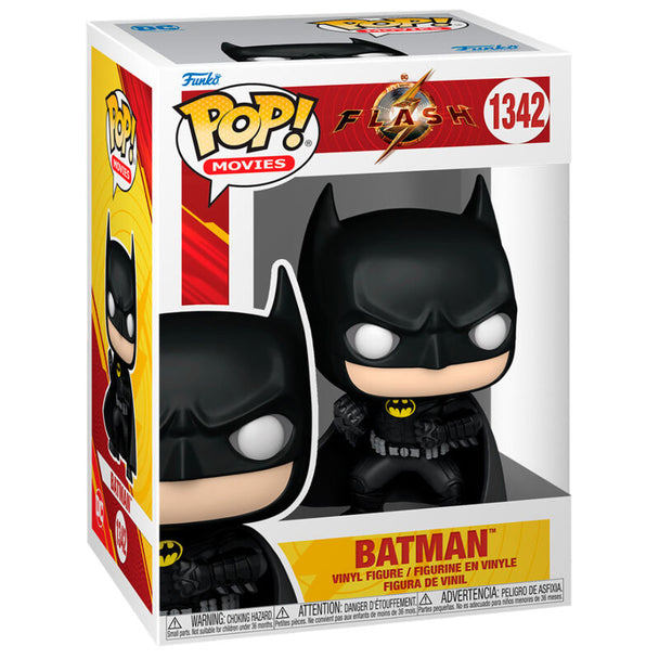 Figurine Funko POP Batman Keaton de 9 cm présentée dans une boîte fenêtre collector